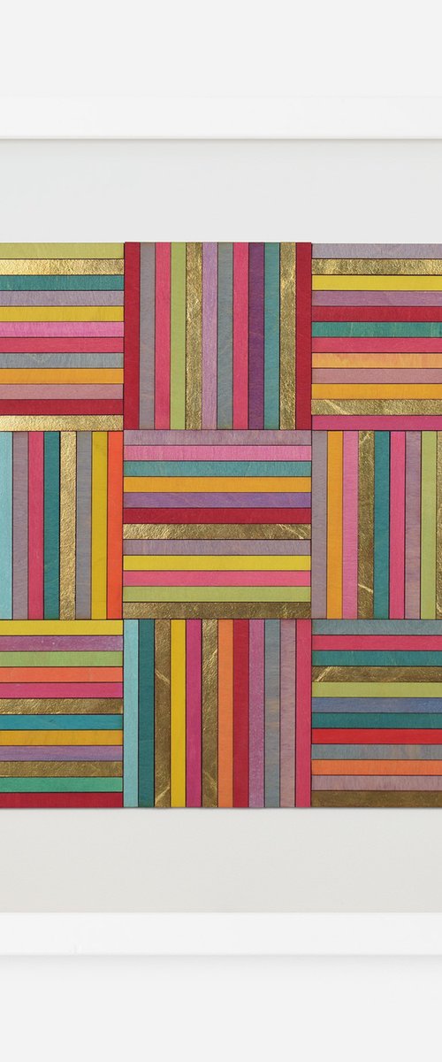 Nine panel stripe by Amelia Coward