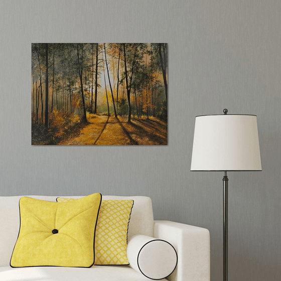 Sunlit Forest Serenity