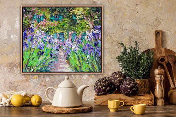 Monet's Iris Garden At  Giverny