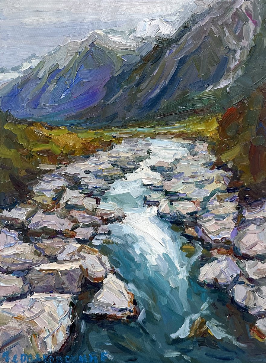 River By Evgeny Chernyakovsky, 12 X 16, Artwork For Sale On Artfinder