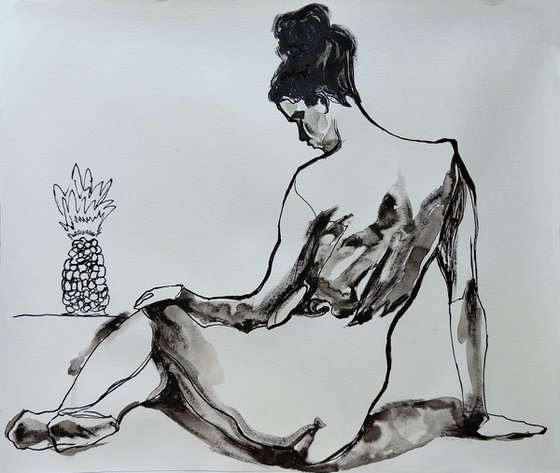 Nude With Pineapple