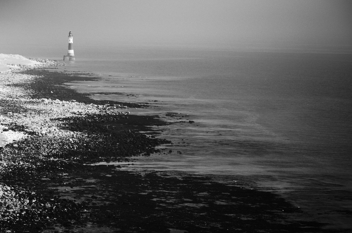 Beachy Head Lighthouse, Beachy Head, England [Framed; also available unframed] by Charles Brabin