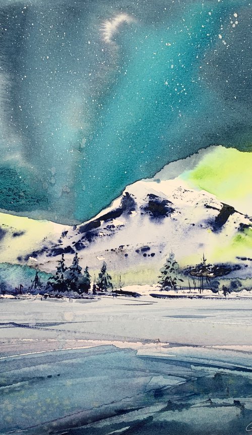 Aurora borealis #22 by Eugenia Gorbacheva