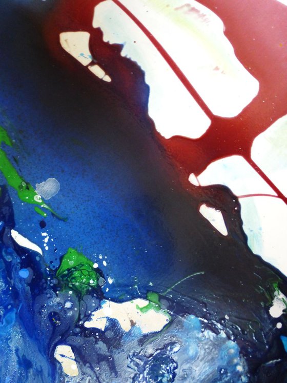 Abstract seascape. Duality.  70x160cm