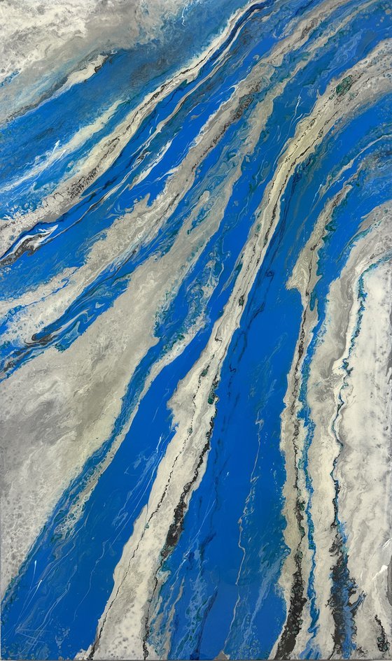 The Aviators Dreams- Sky Blue Cloud Abstract.
