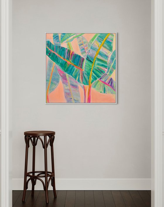 'Rainbow Banana Leaves'