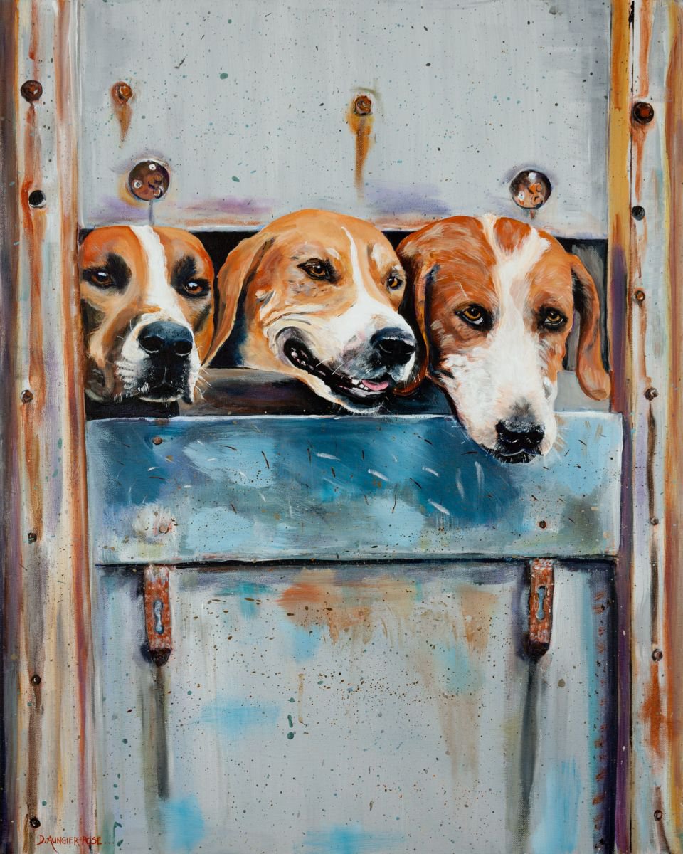 HAPPY HUNT HOUNDS HEAD HOME by Diana Aungier-Rose