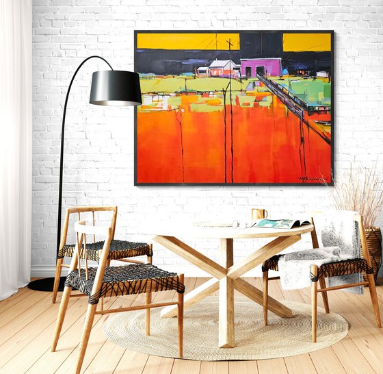 Old houses on the farm