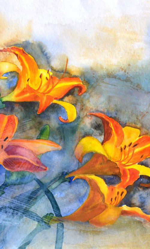 Daylilies 2 by Anna Masiul-Gozdecka