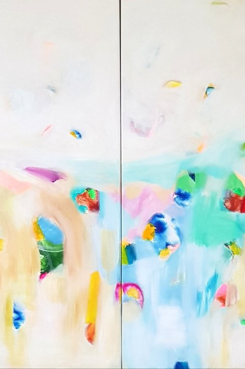 One Love  - diptych by Wioletta Gancarz