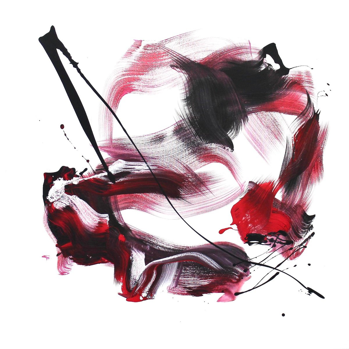 Abstract Acrylic Painting By Paresh Nrshinga Frsa, 40 X 40", Edge Of Silence, Original Artwork