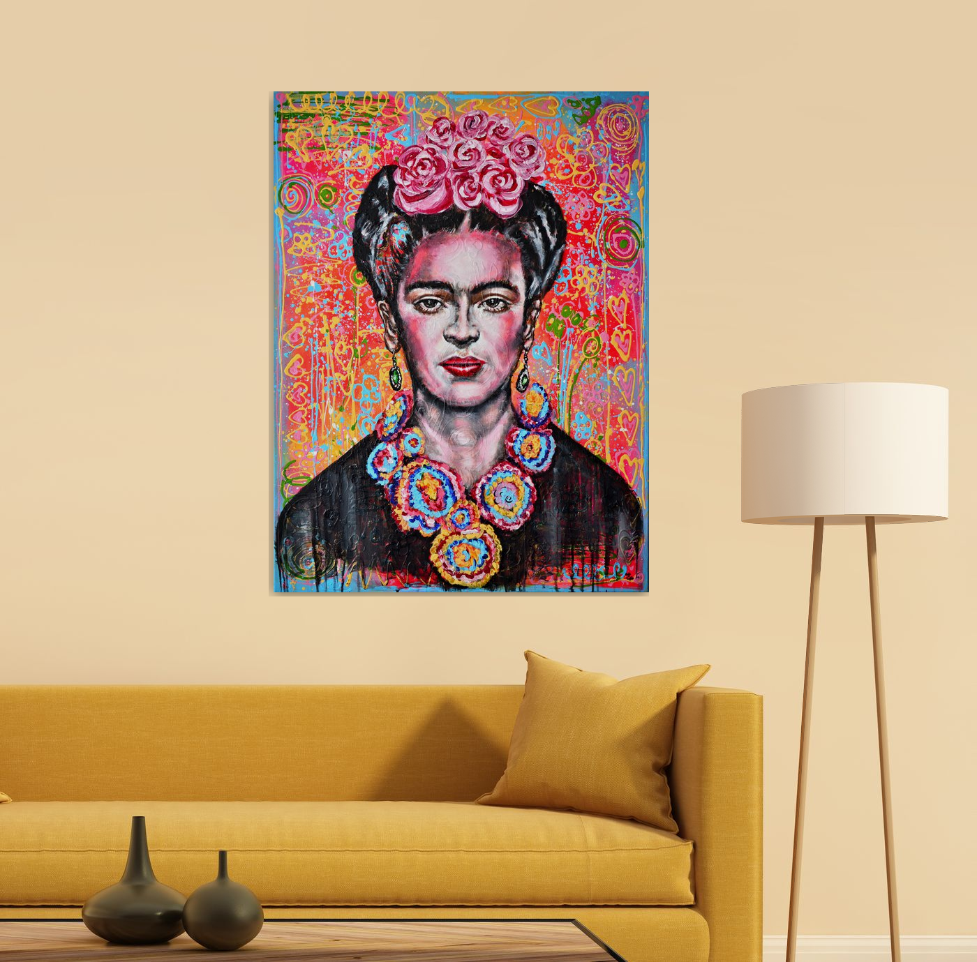 Frida Kahlo - XL Pop art portrait