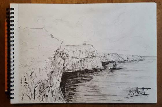 The Cliffs of Moher - A Pencil Study