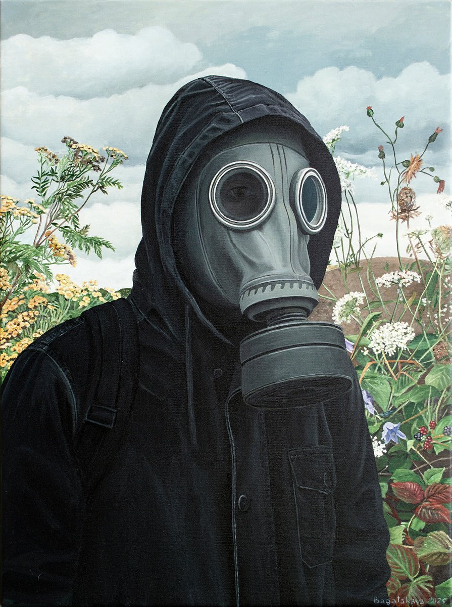 Photorealistic Portrait Acrylic Painting By Nataliya Bagatskaya, 24 X 31", The Last Witness, Original Artwork