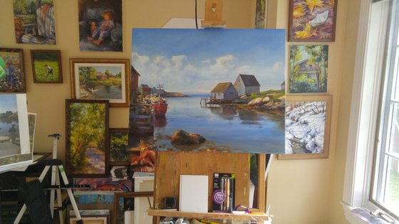 The beauty of Peggy's Cove, (24x30x0.7'')