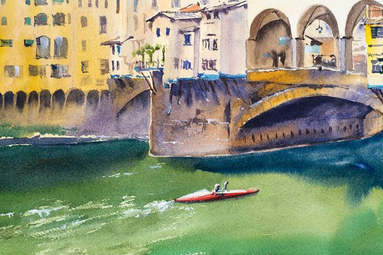 Sunset. Ponte Vecchio