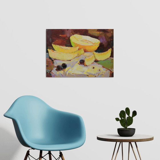 Still life with melon