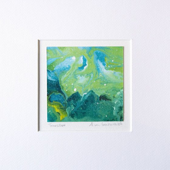 Set of 3 Nature Inspired Framed Abstract Paintings