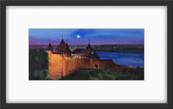 Evening fantasy. Khotyn Fortress