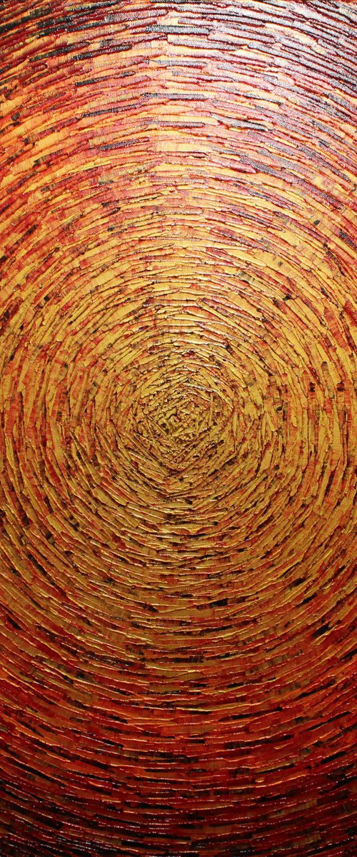 Large shine gold orange red colors by Jonathan Pradillon