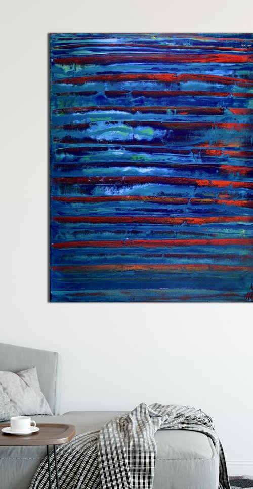 Bold landscape! | Distant red with blue by Nestor Toro by Nestor Toro