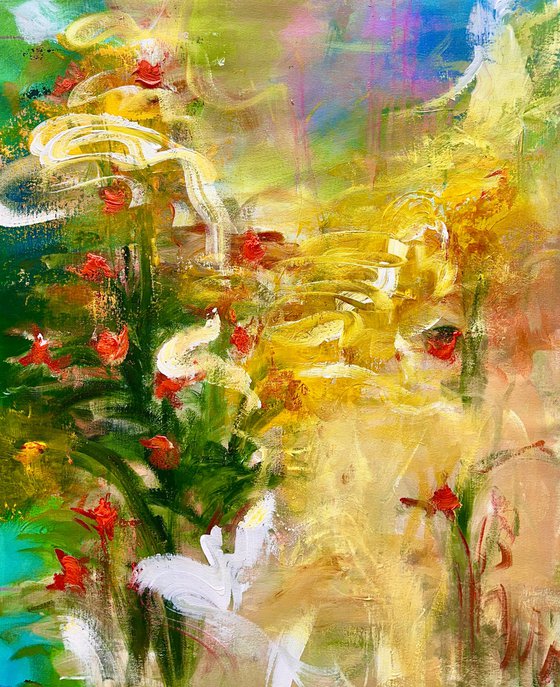 Golden Ripples and Roses
