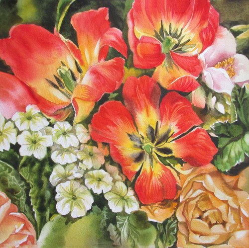tulip bouquet by Alfred  Ng