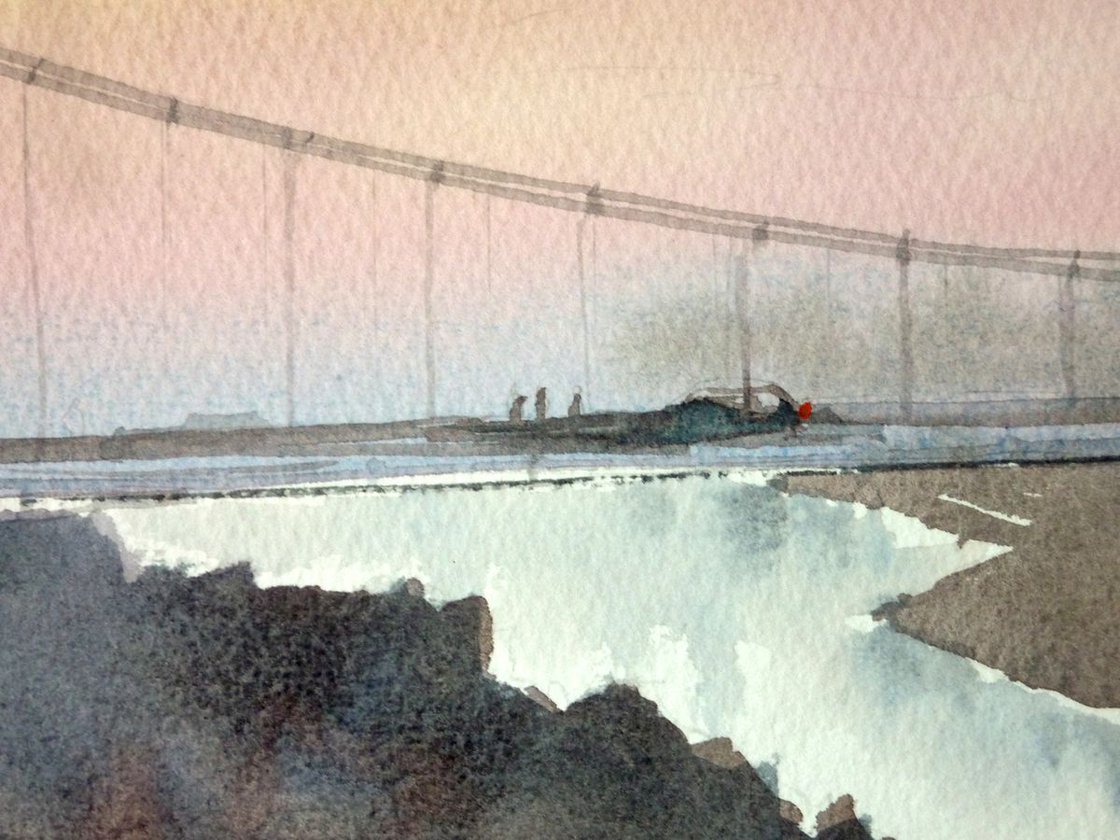イギリス風景　Bristol’s Clifton Bridge 版画 イギリス風景 Bristol's Clifton Bridge 版画 The Clifton