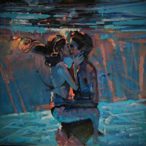 Kissing underwater