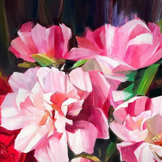 Blush and carmine rhapsody