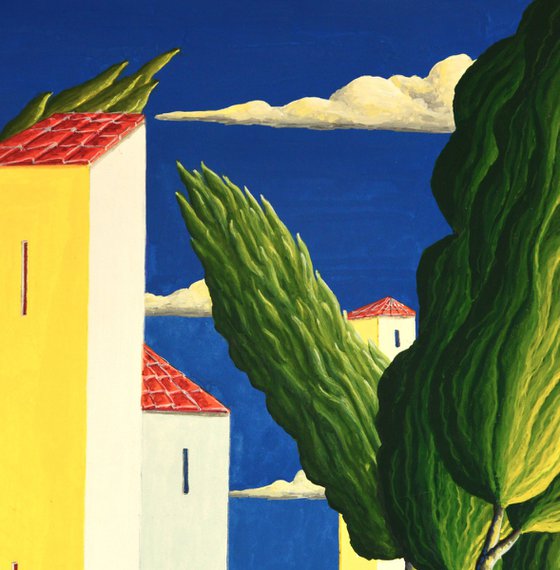 PAESAGGIO CON CITTA'