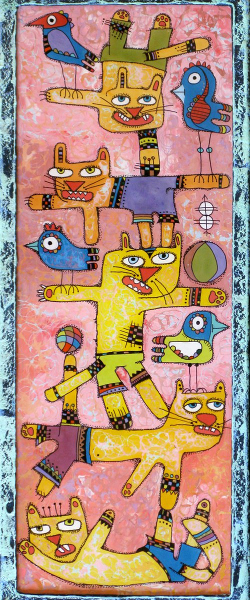 Five acrobat brothers #2 by Nikita Ostapenco