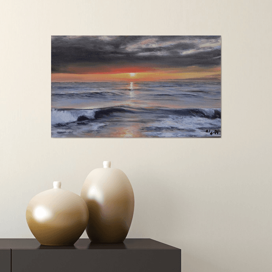Paradise- realistic seascape oil painting