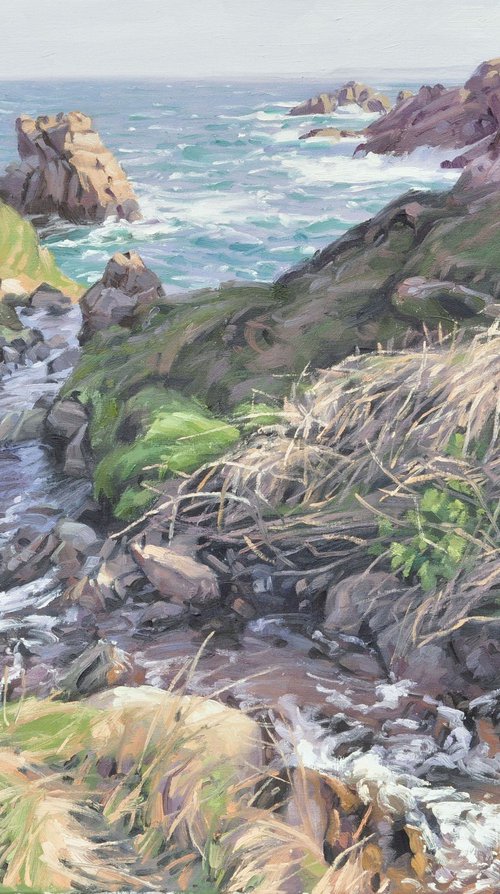 Brittany, coastal stream by ANNE BAUDEQUIN