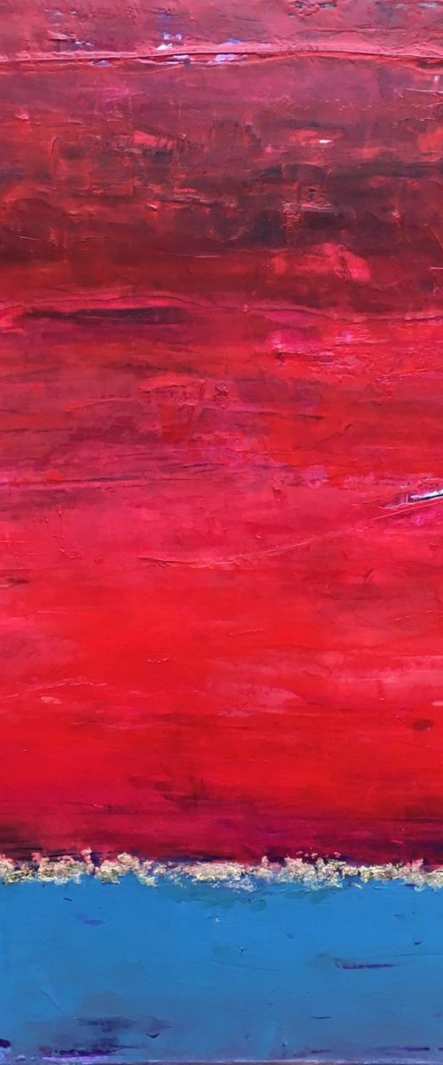 You're the Sky - Abstract Oil Painting by Angela  Dierks