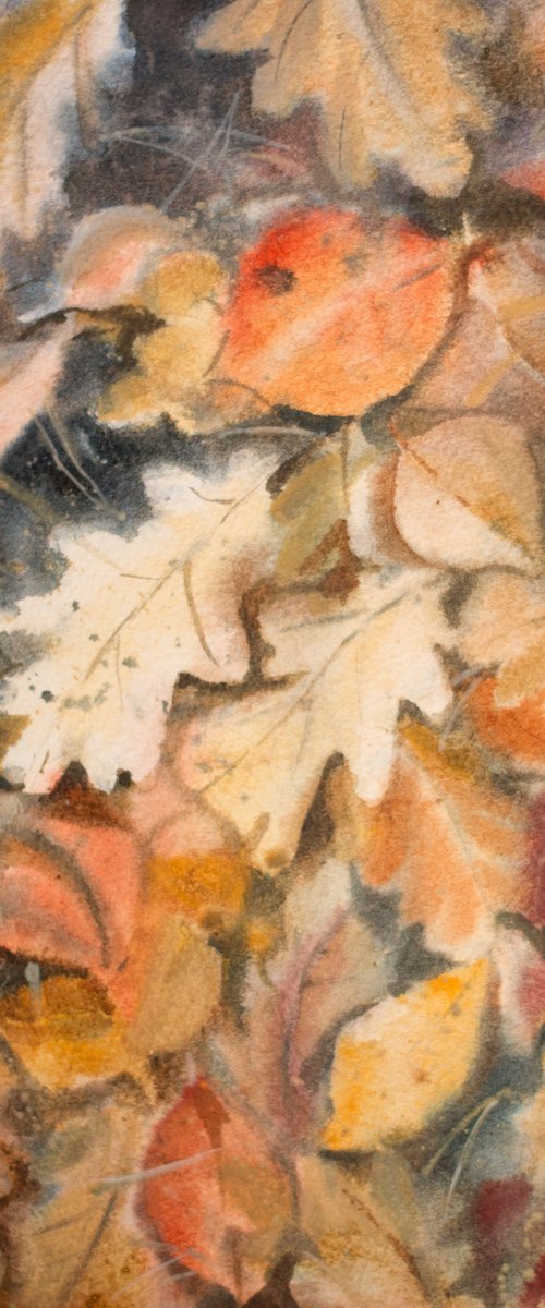 Autumn leaves underfoot by SVITLANA LAGUTINA