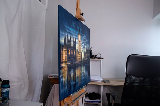 Big Ben As Night Falls