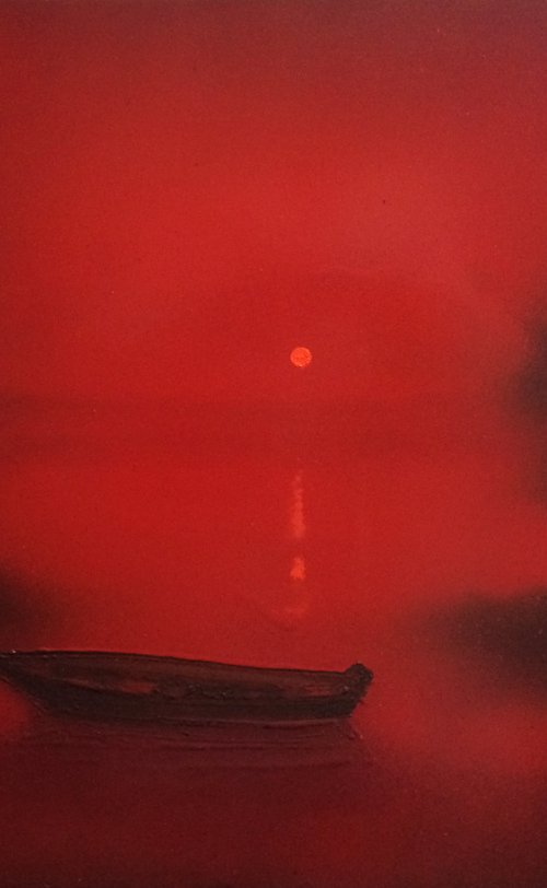 Red fog. 60X40cm by Vitaliy Koriakin