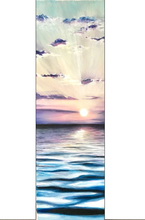 Cool Sunset, original acrylic painting