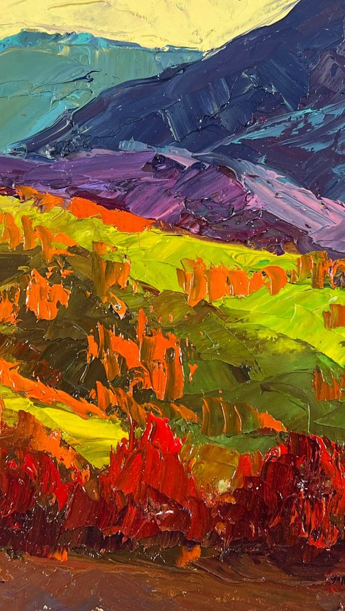 Flame of Leaves in the Autumn Wind by Boris Serdyuk