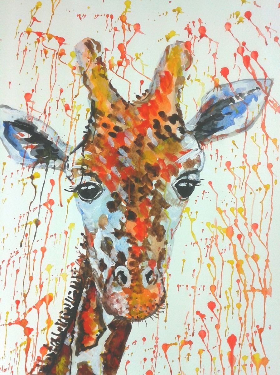 Giraffe baby by Marily Valkijainen