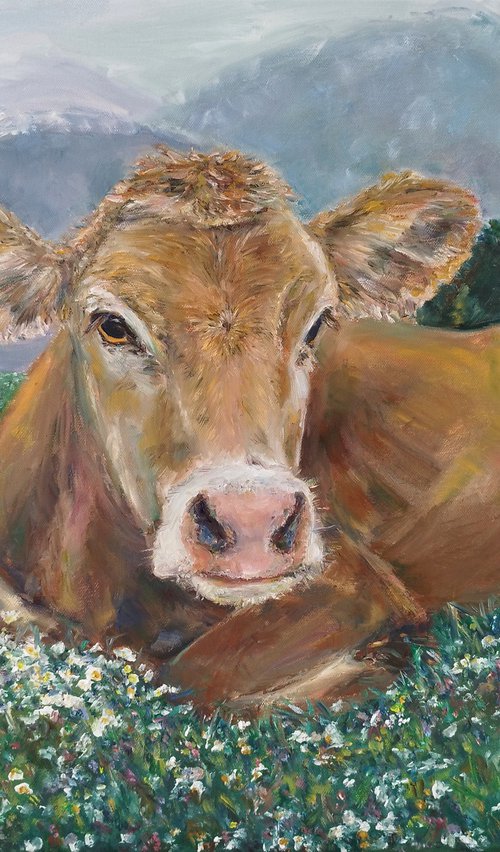 Alpina, The  Cow by Jura Kuba Art