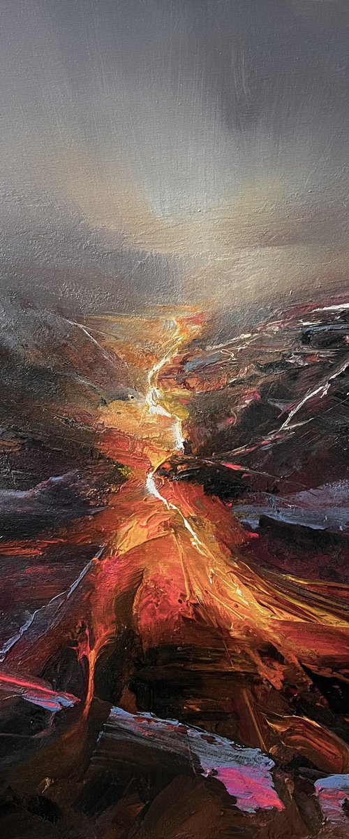 Agartha - A river of molten rocks by Ivan  Grozdanovski