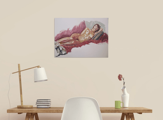 reclining female nude