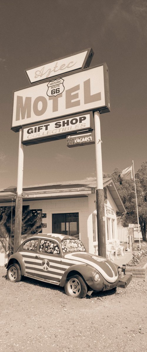 Aztec Motel Signage by John Celeste