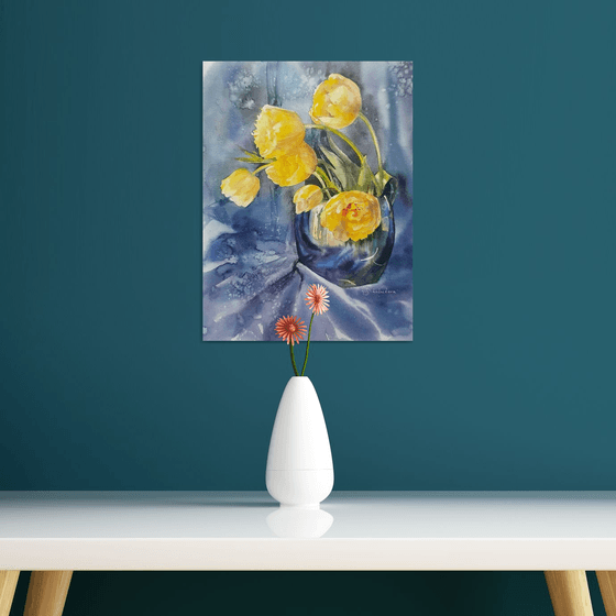 Lemon tulips