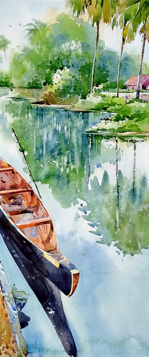 Kerala backwater by Raji Pavithran