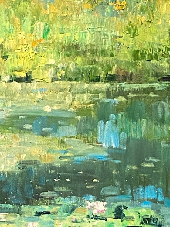 Morning Light By The Pond