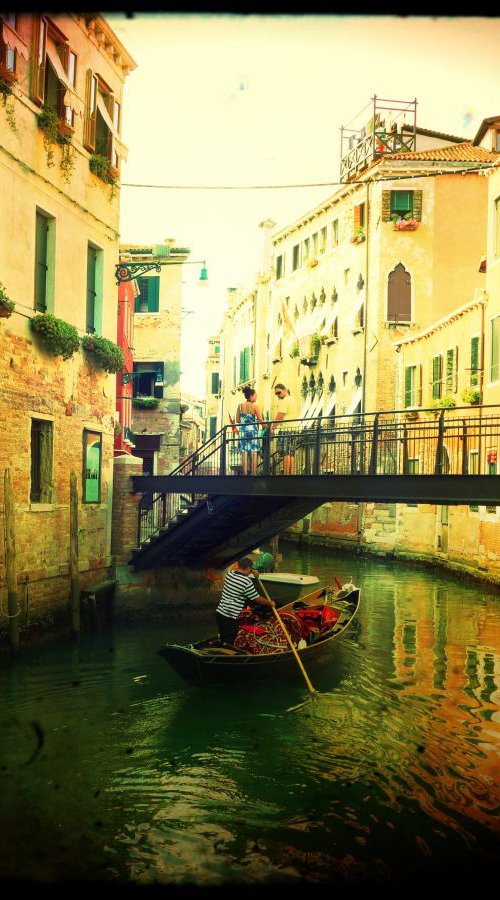 Venice in Italy - 60x80x4cm print on canvas 02480m1 READY to HANG by Kuebler