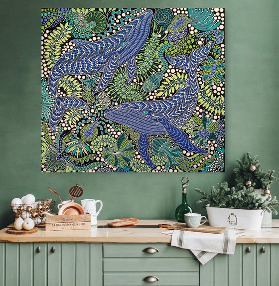 Blue Whales in the Depths